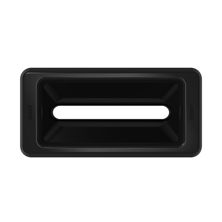 Toter Document Slot Trash Can Lid, Black SL000-40200